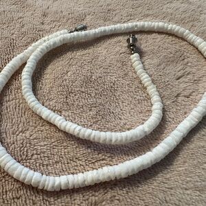 4A - Summer Beachy White Shell 18” Necklace